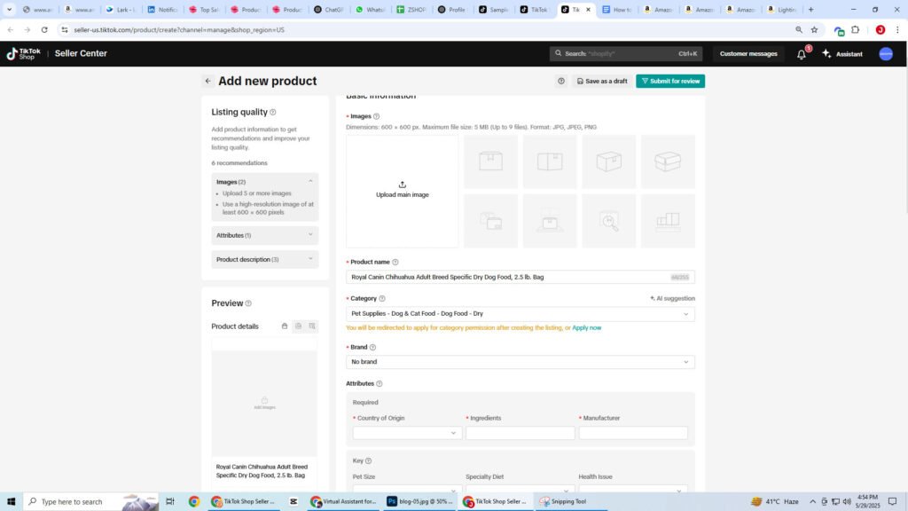 Add Category Authorization page.