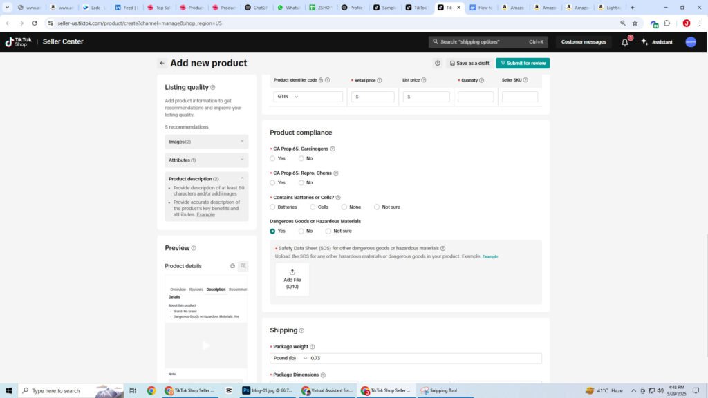 Applying for Category Approval via Desktop