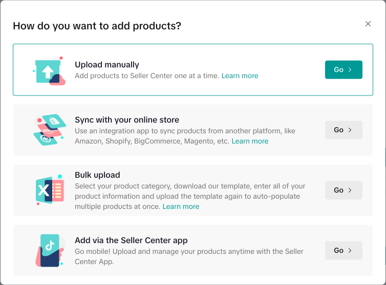 TikTok Shop Account Setup Product Add