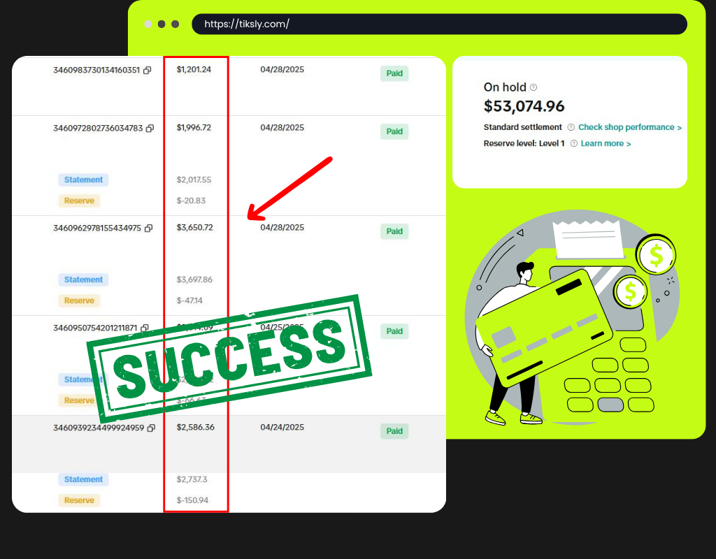 Tiktok shop reimbursement service​