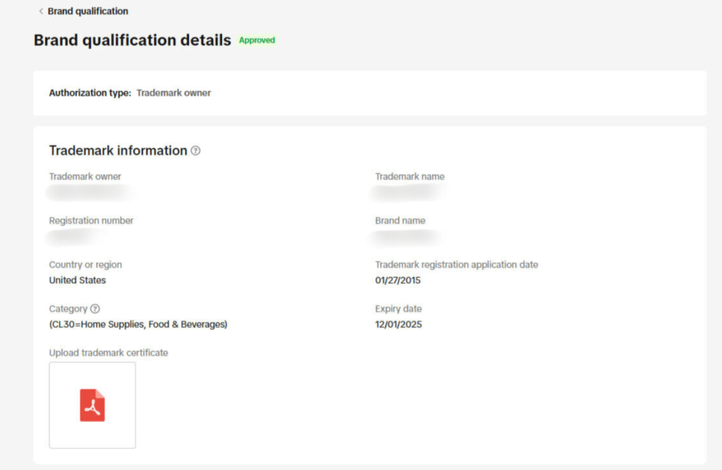 Tiktok shop trademark approval