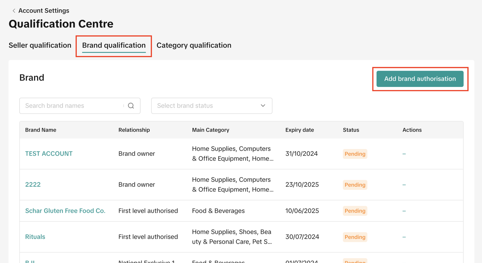 Tiktok shop brand qualification