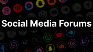 social media forums