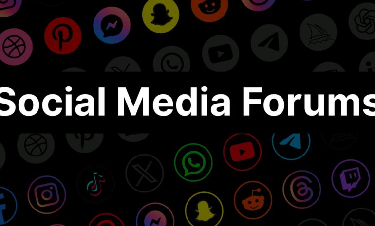 social media forums