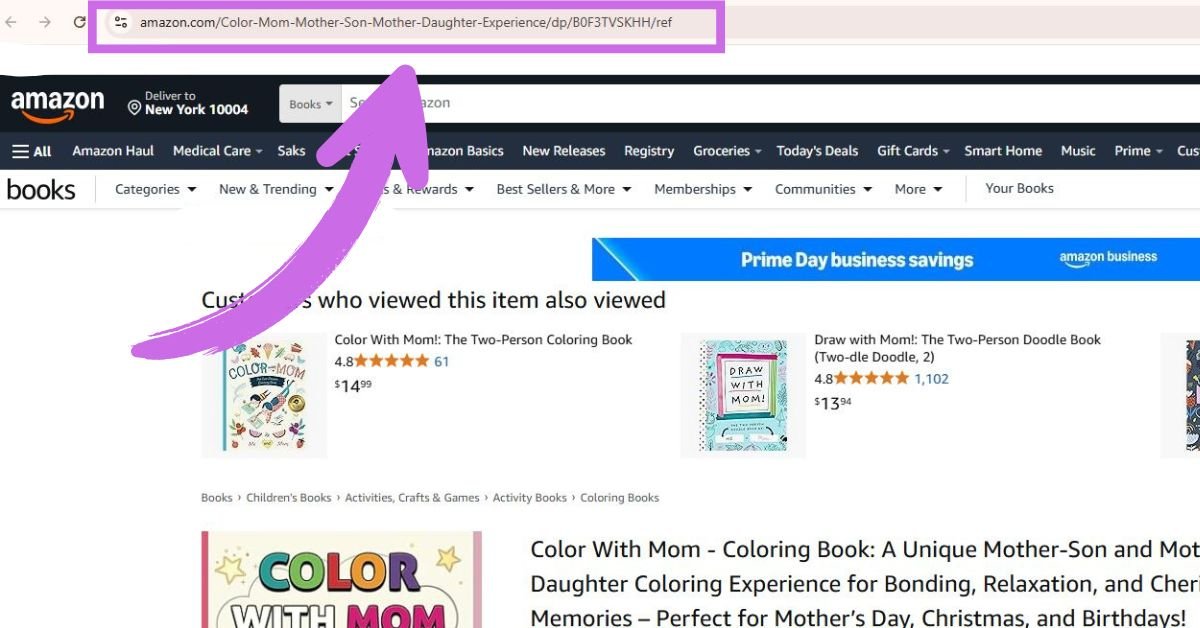 Amazon url copying and putting into sheet