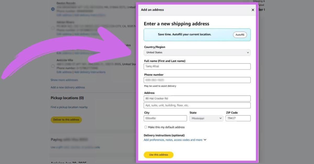 customer details adding