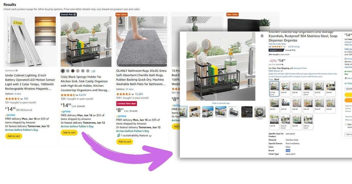 choosing the best product on Amazon