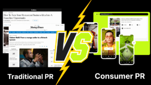 traditional PR vs consumer PR
