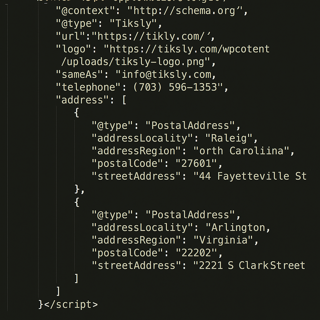 Jason Scheme markup for tiktok shop stores