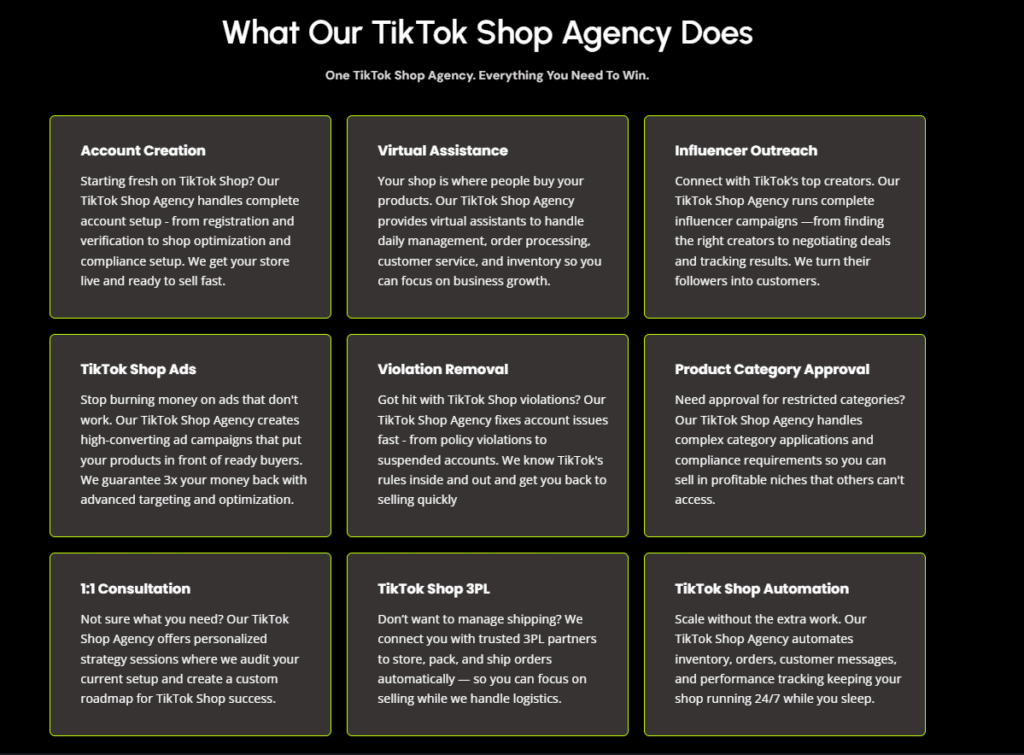 TikTok Shop Agency 