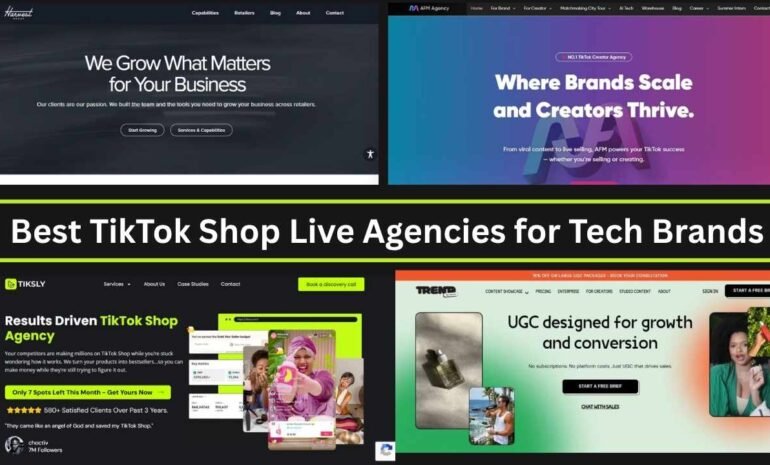 Best TikTok Shop Live Agencies for Tech Brands