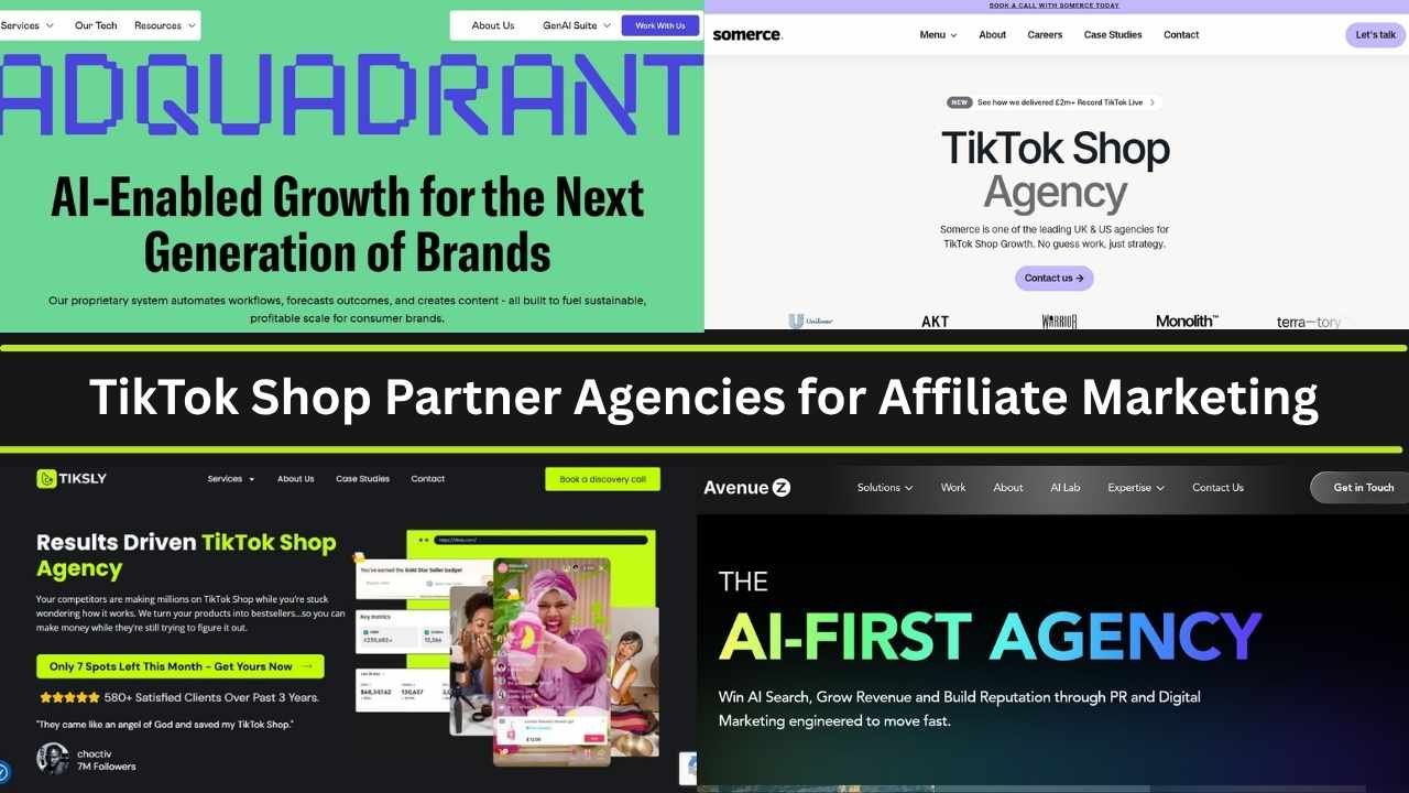 Best TikTok Shop Partner Agencies for Affiliate Marketing Guide