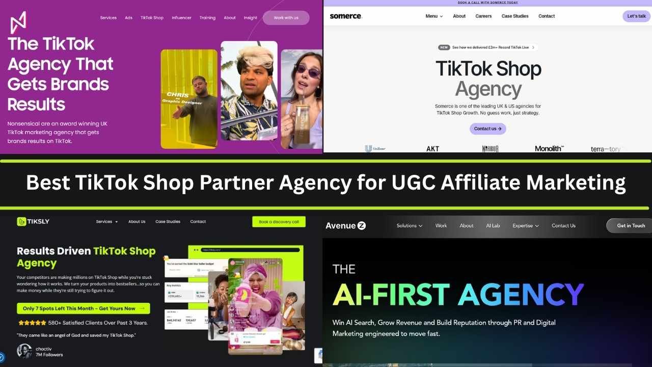 Best TikTok Shop Partner Agency for UGC Affiliate Marketing