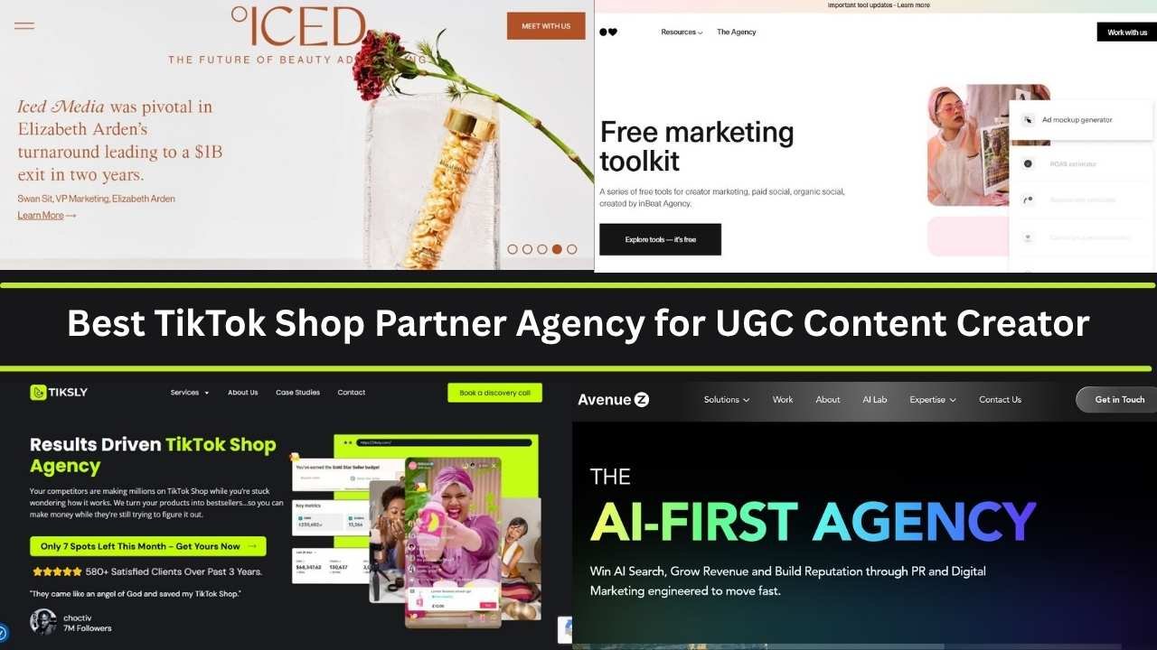 Best TikTok Shop Partner Agency for UGC Content Creator