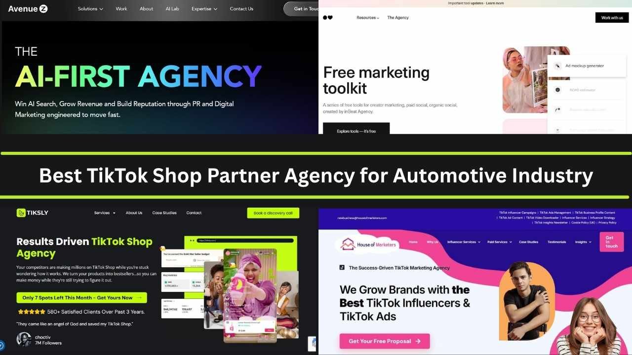 Best TikTok Shop Partner Agency for Automotive Industry