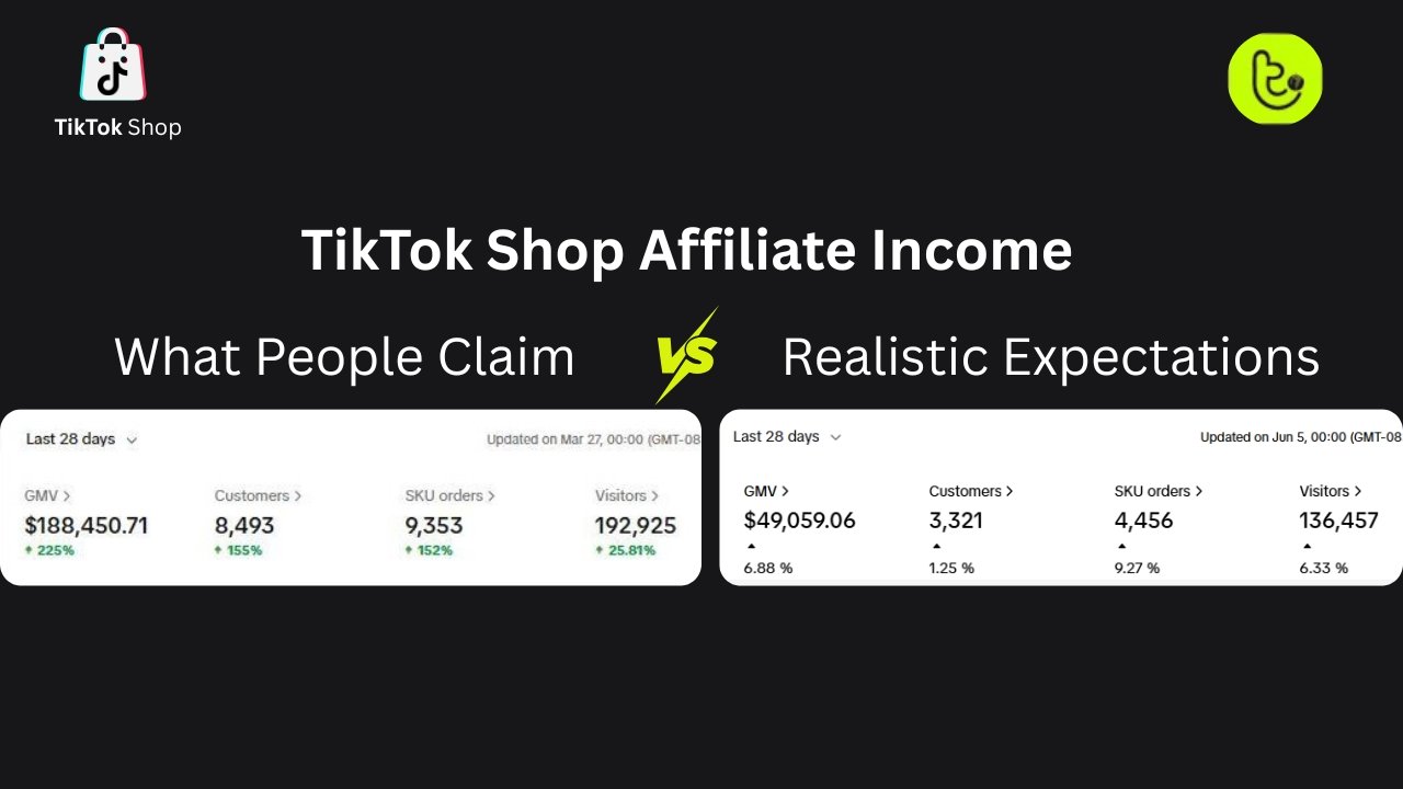 TikTok Shop Affiliate Income Realistic Expectations vs What People Claim