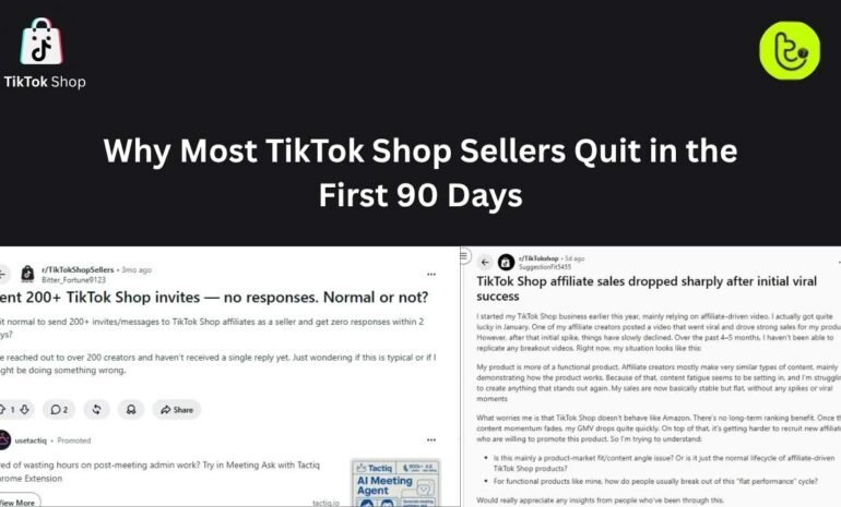 Why Most TikTok Shop Sellers Quit in the First 90 Days
