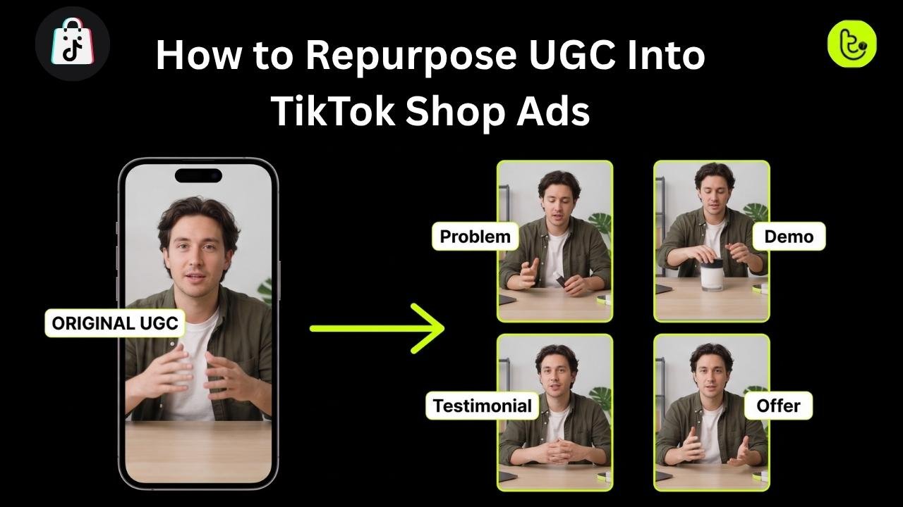How to Repurpose UGC Into TikTok Shop Ads