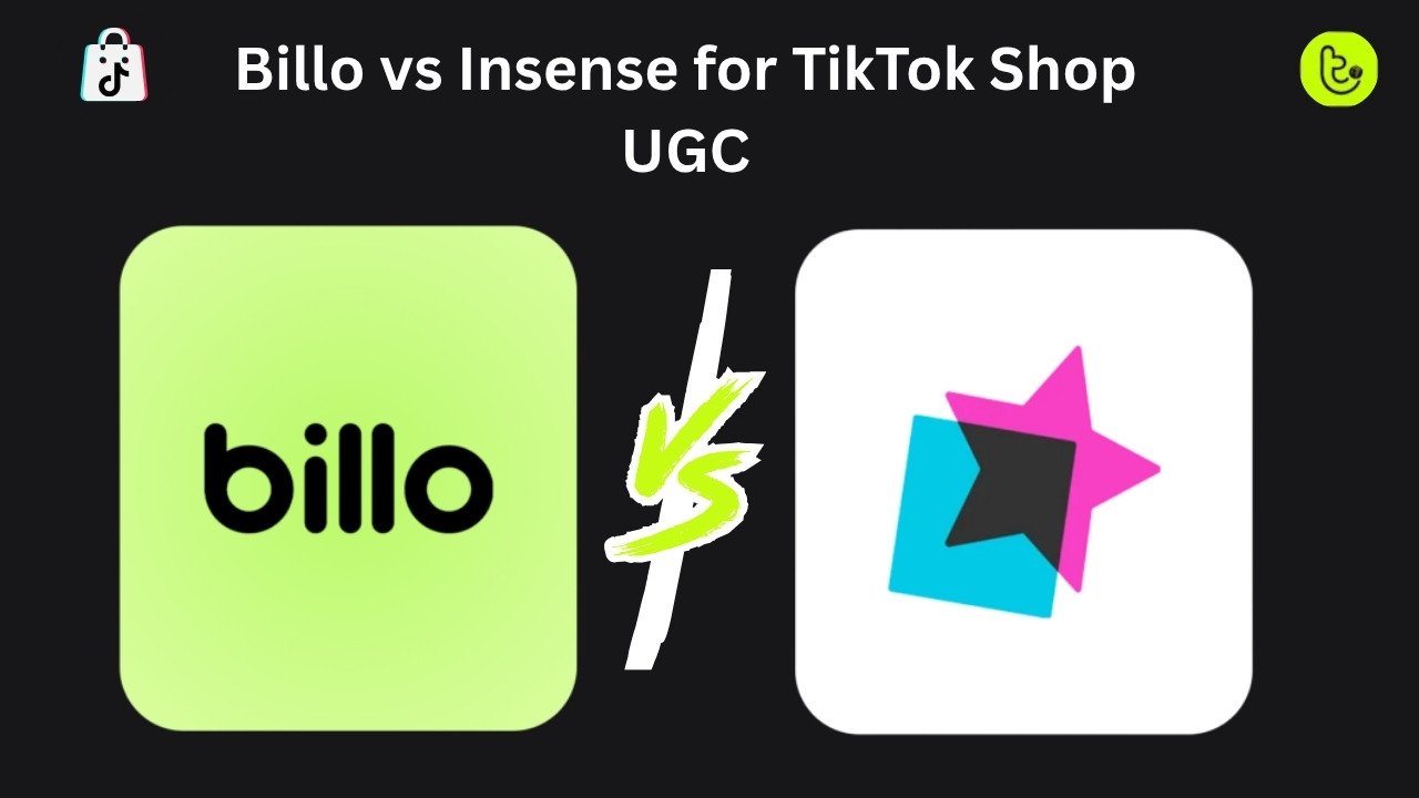 Billo vs Insense for TikTok Shop UGC