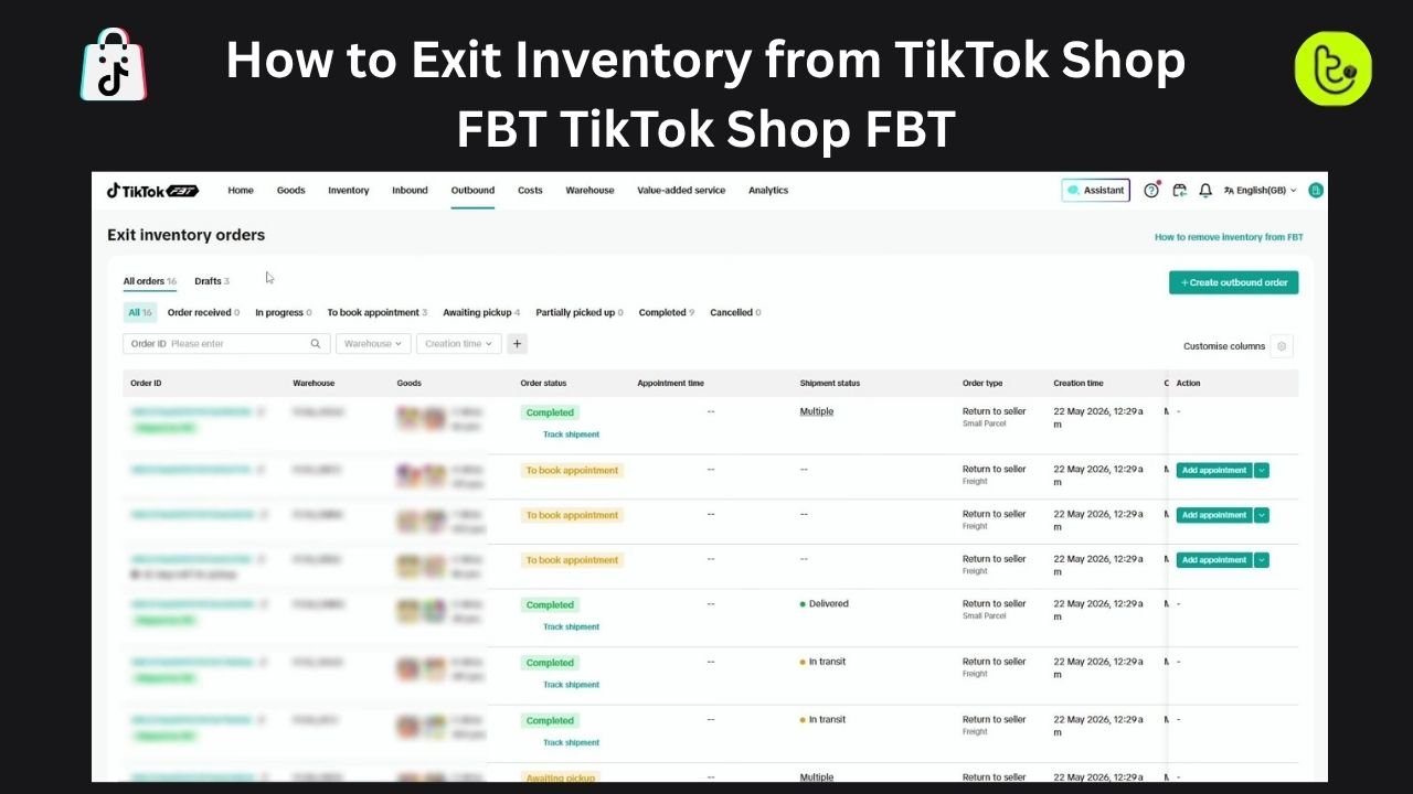 How to Exit Inventory from TikTok Shop FBT