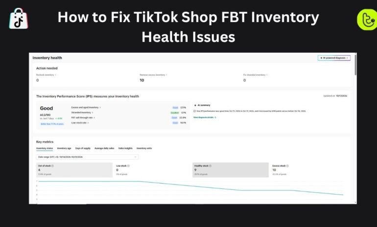 How to Fix TikTok Shop FBT Inventory Health Issues