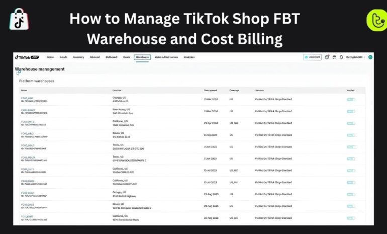 How to Manage TikTok Shop FBT Warehouse and Cost Billing