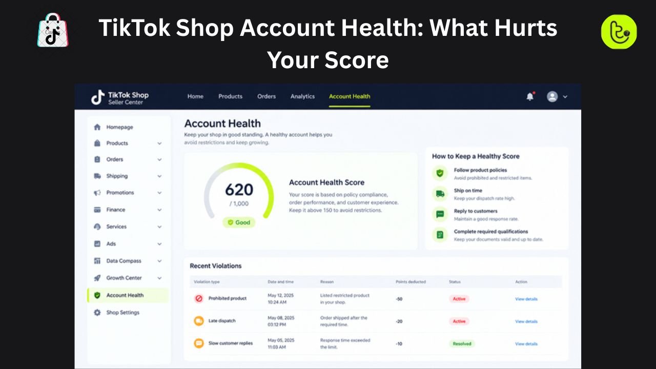 TikTok Shop Account Health What Hurts Your Score